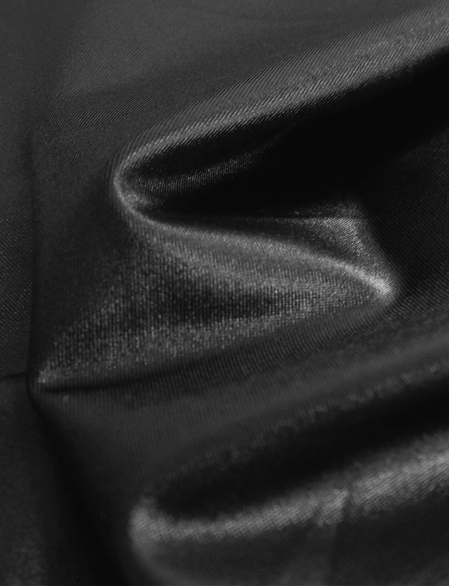 Matte Metallic Micro-Mini Skirt