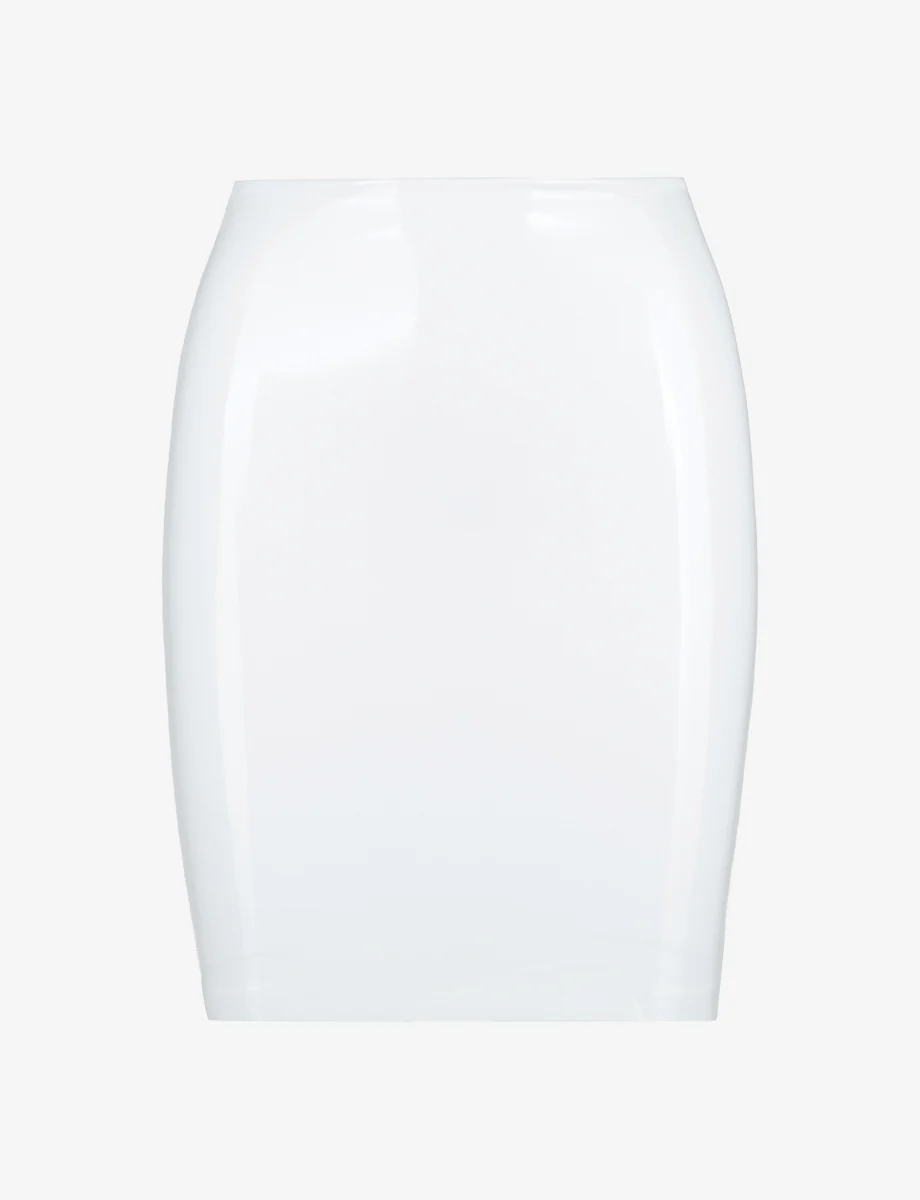 Faux Patent Leather Mini Skirt