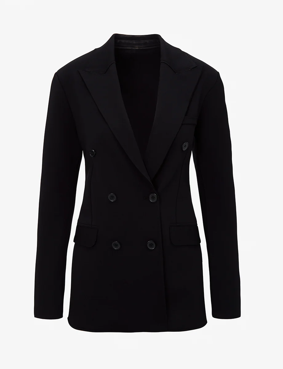 Neoprene CEO Double-Breasted Blazer