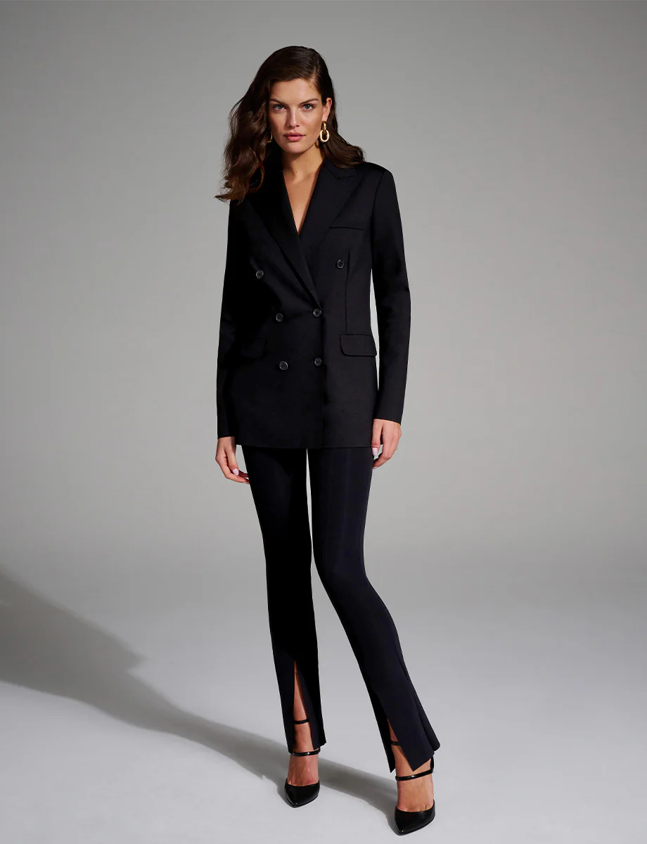 Neoprene CEO Double-Breasted Blazer