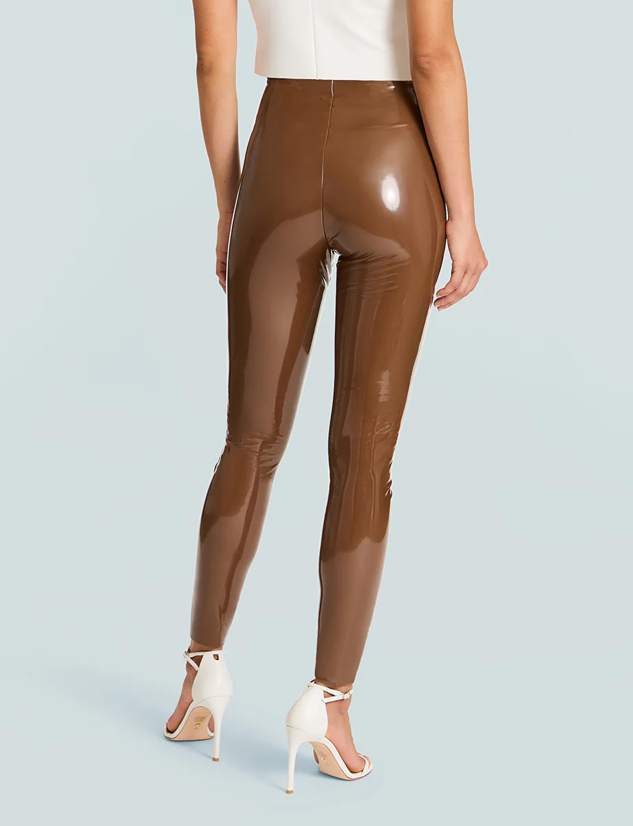 Faux Patent Leather Legging