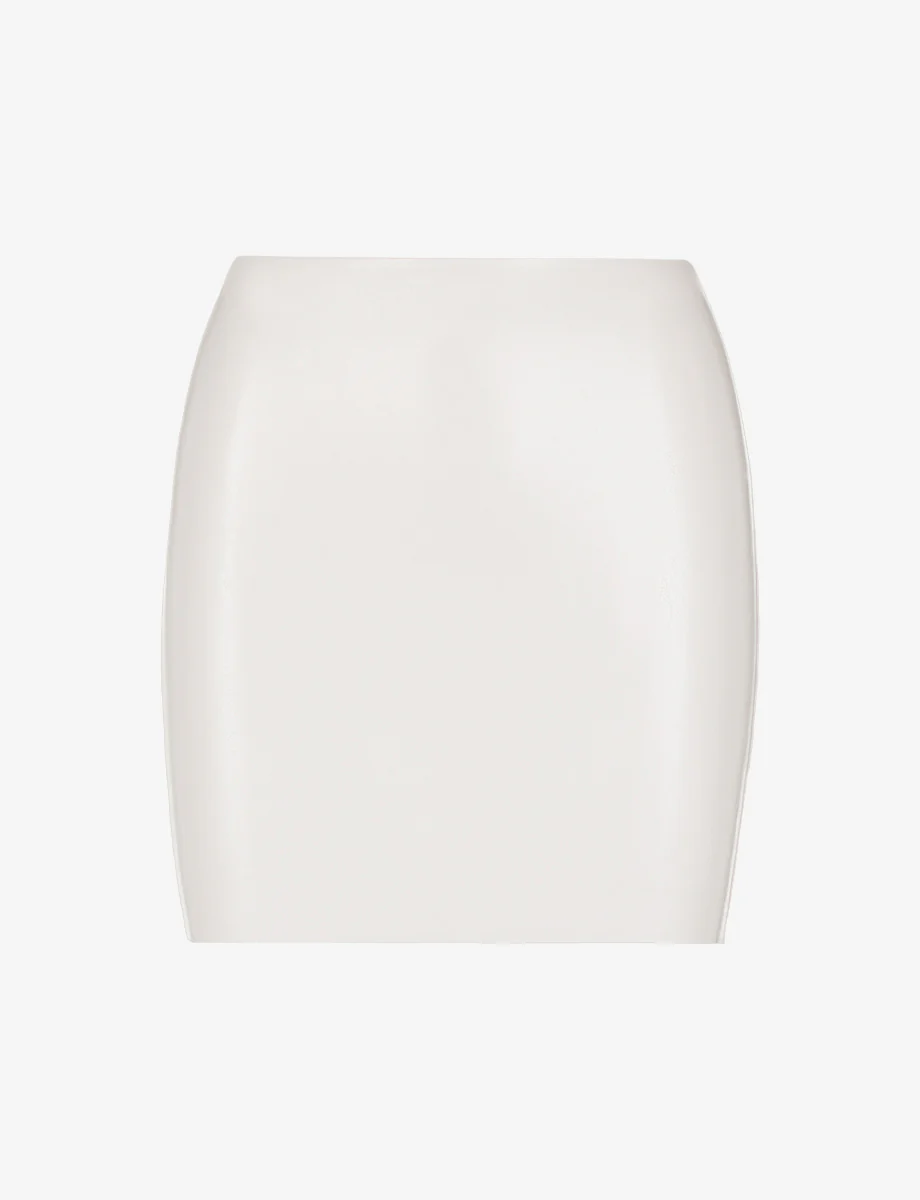 Faux Leather Micro-Mini Skirt