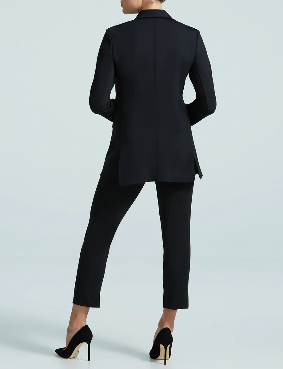 Neoprene CEO Double-Breasted Blazer