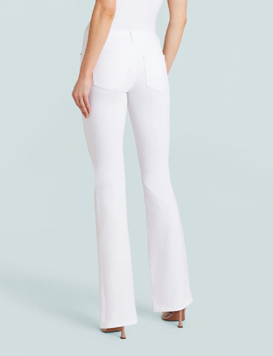 Do It All Denim Five Pocket Mid-Rise Flare