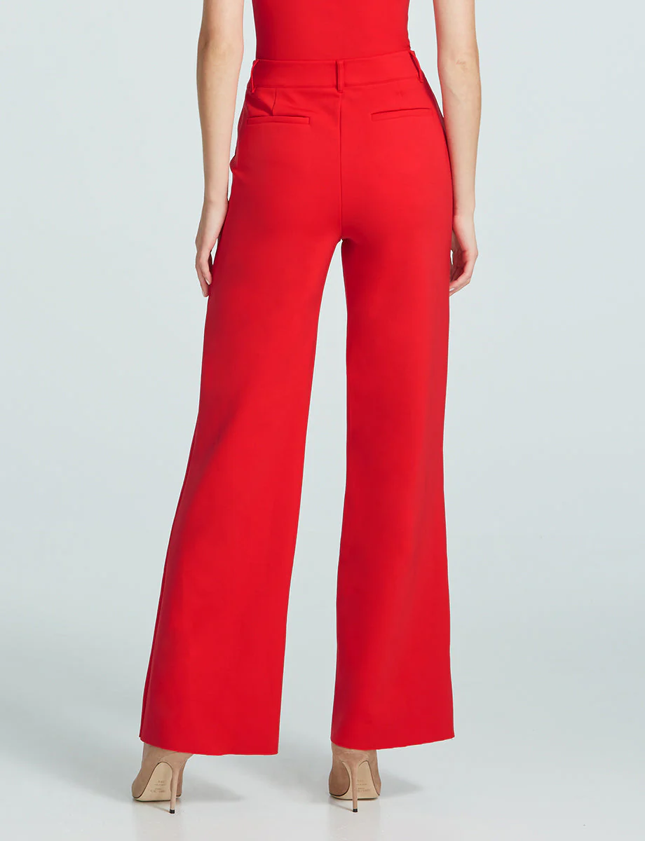 Neoprene CEO Wide Leg Trouser