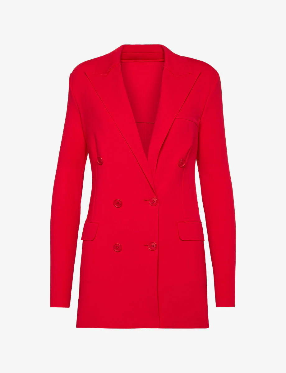 Neoprene CEO Double-Breasted Blazer