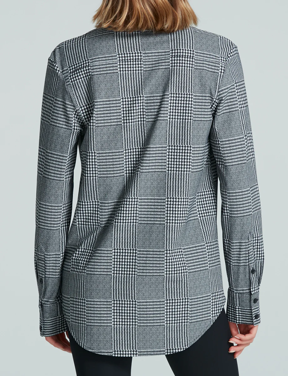 Classic Printed Oversized Button Down Shirt