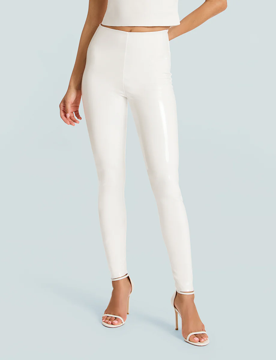 Faux Patent Leather Legging
