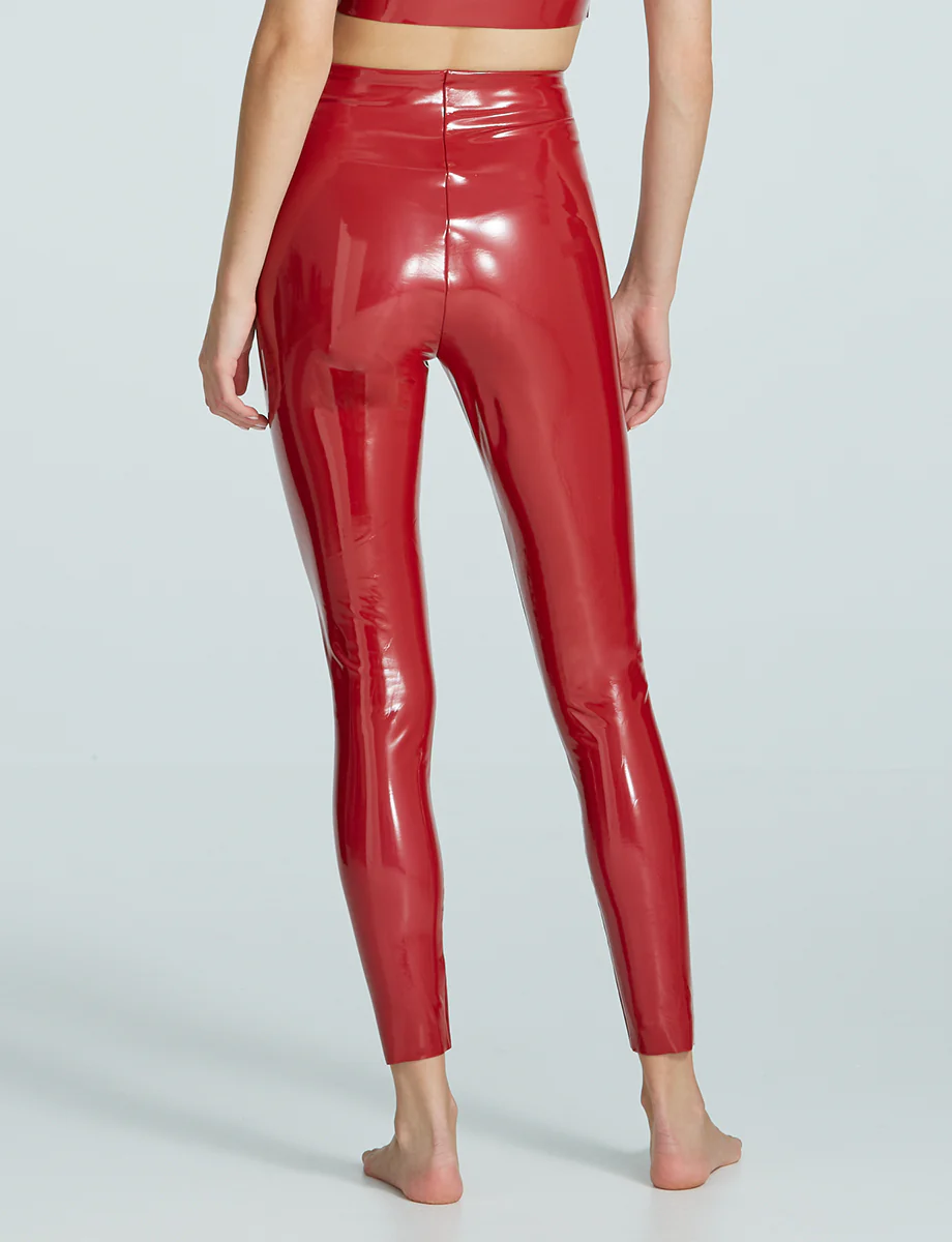 Faux Patent Leather Legging
