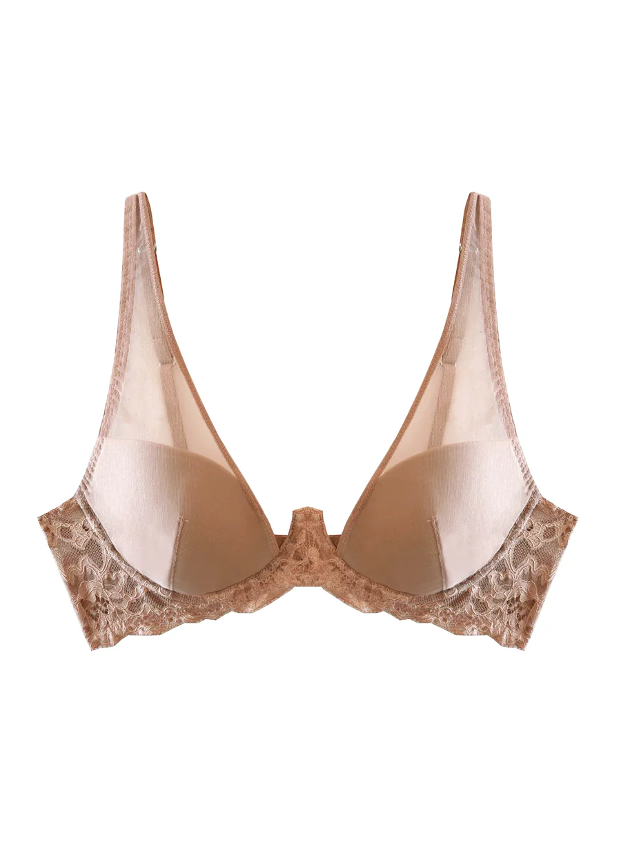 Charlotte Sheer Overlay Demi Bra