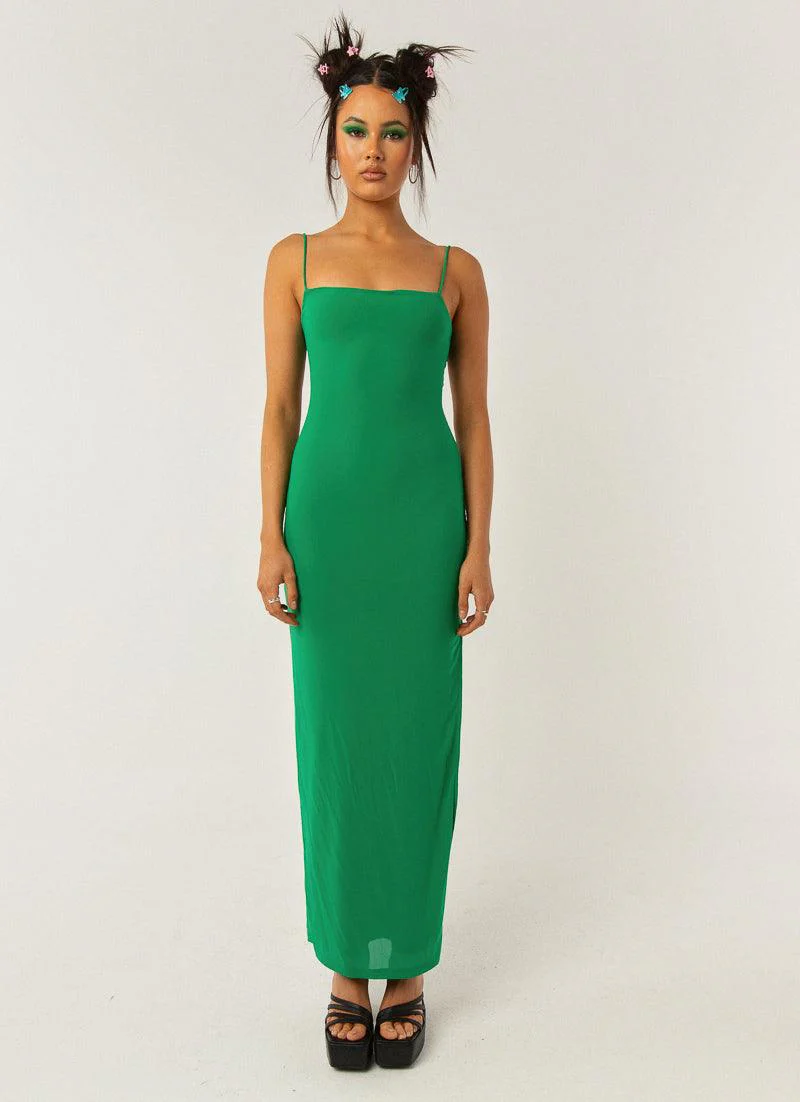 Heading West Maxi Dress - Jade Green