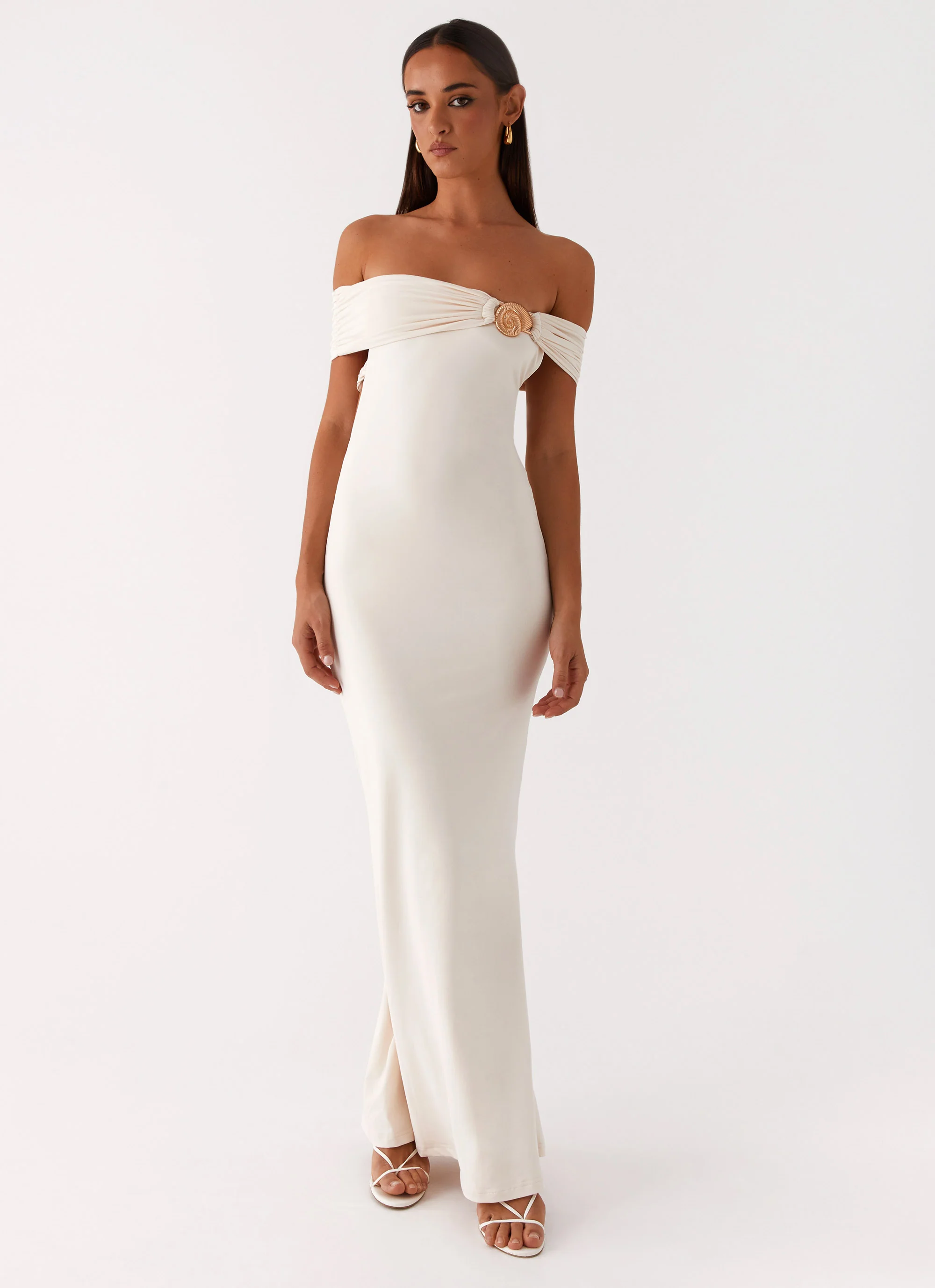 Illusion Maxi Dress - Ivory