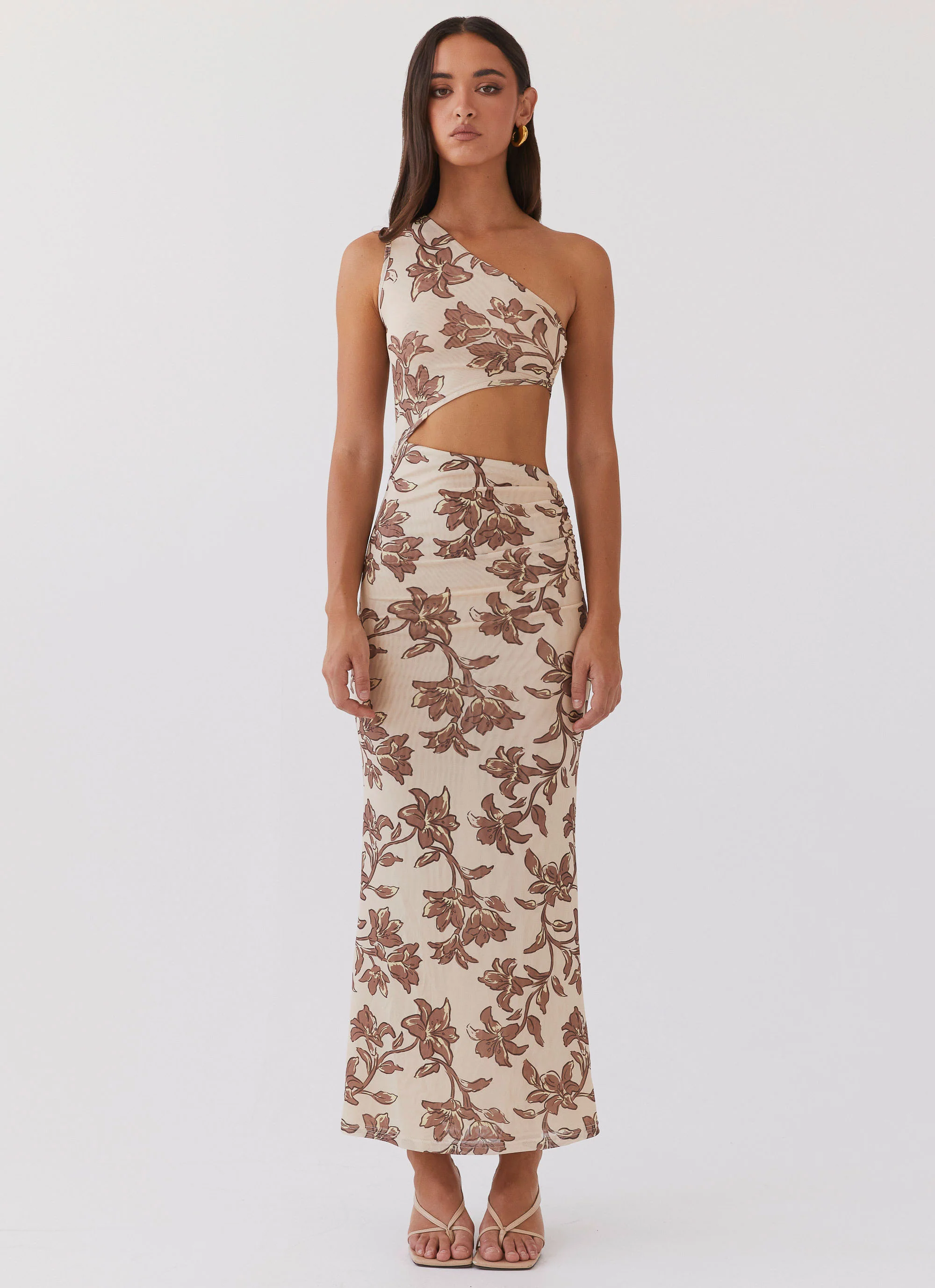 Shadows In The Sun Mesh Maxi Dress - Hazel Bloom