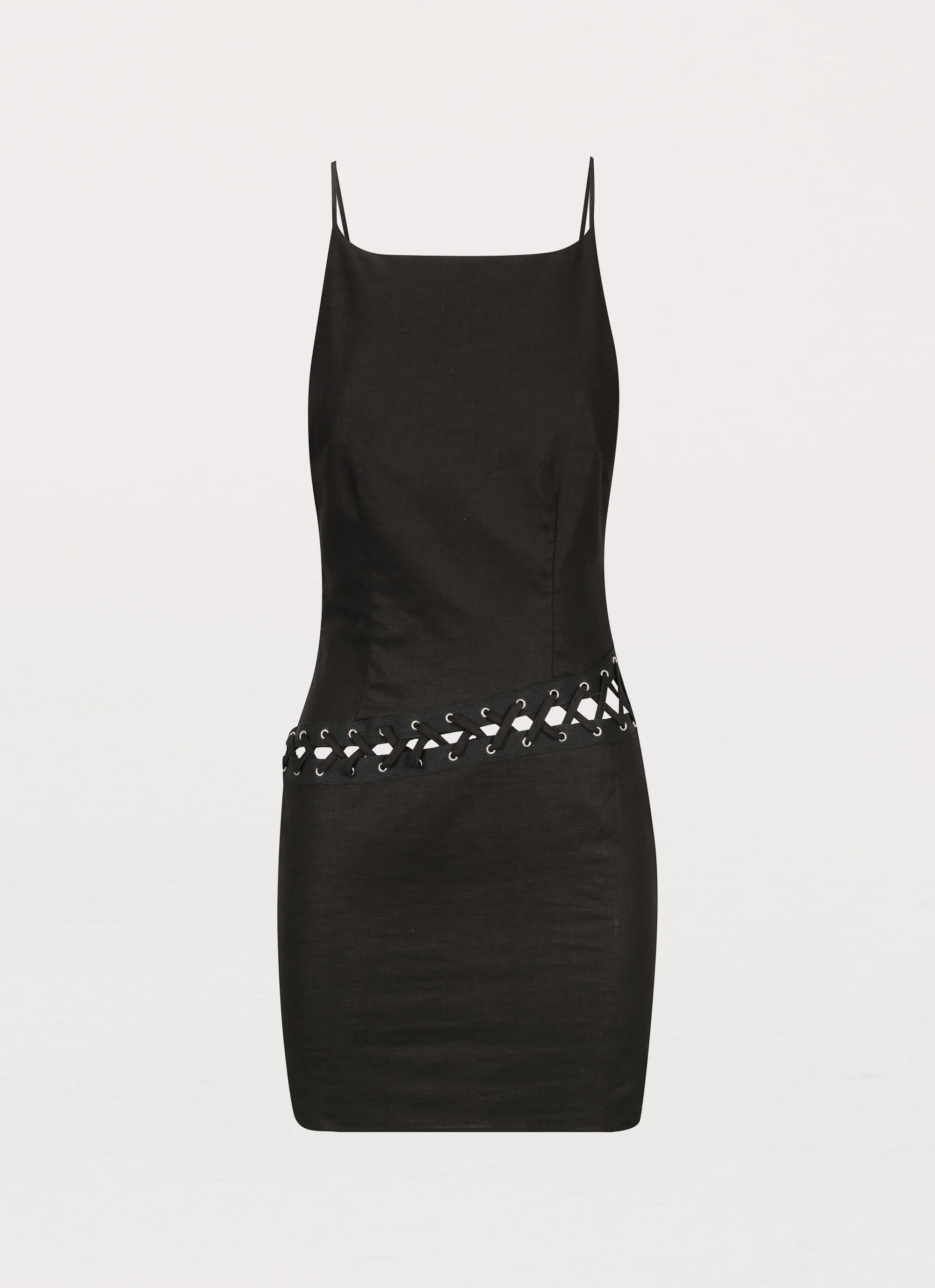 Perfect Always Linen Mini Dress - Black