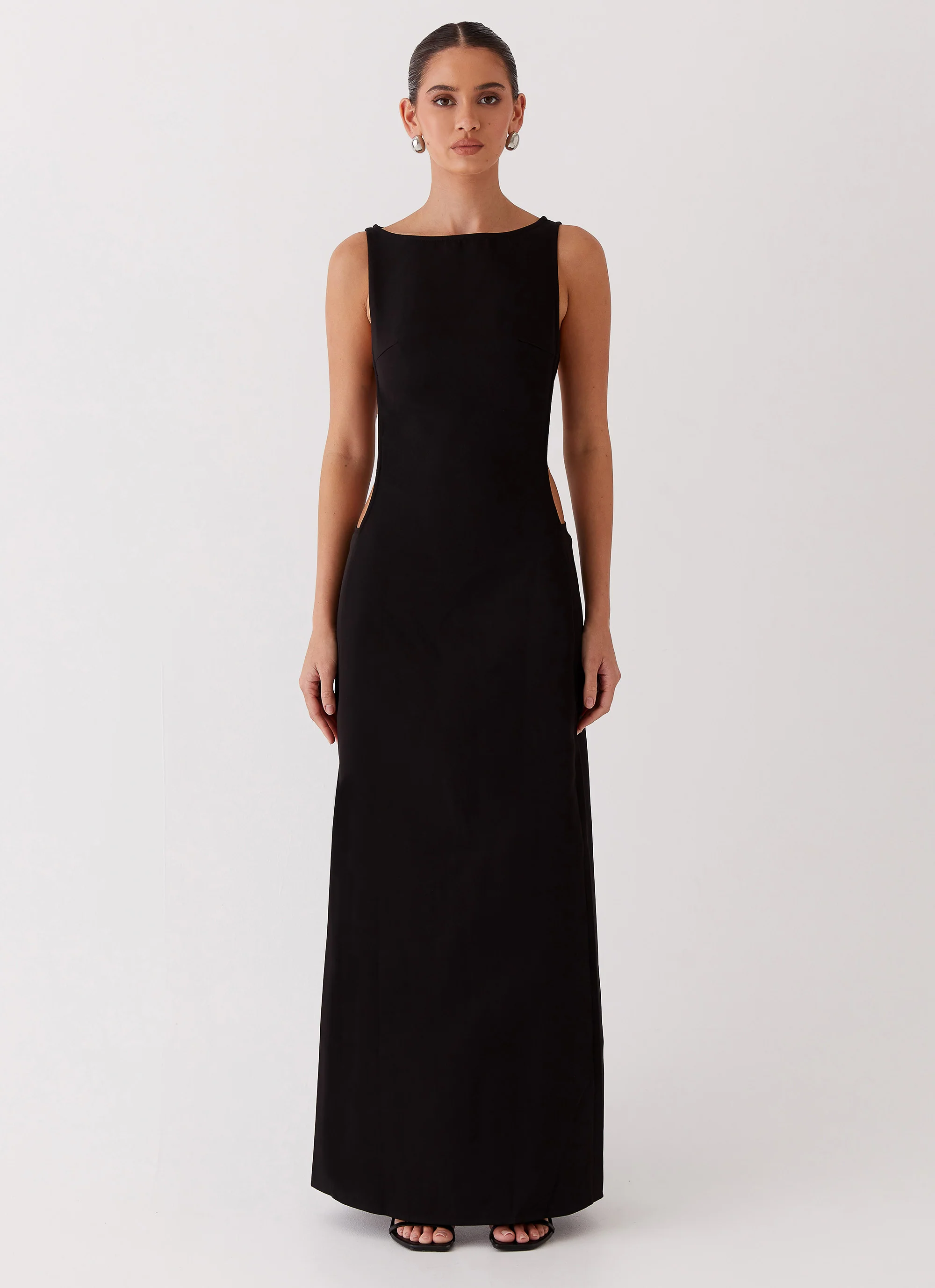 Cherish You Buckle Maxi Dress - Shadow