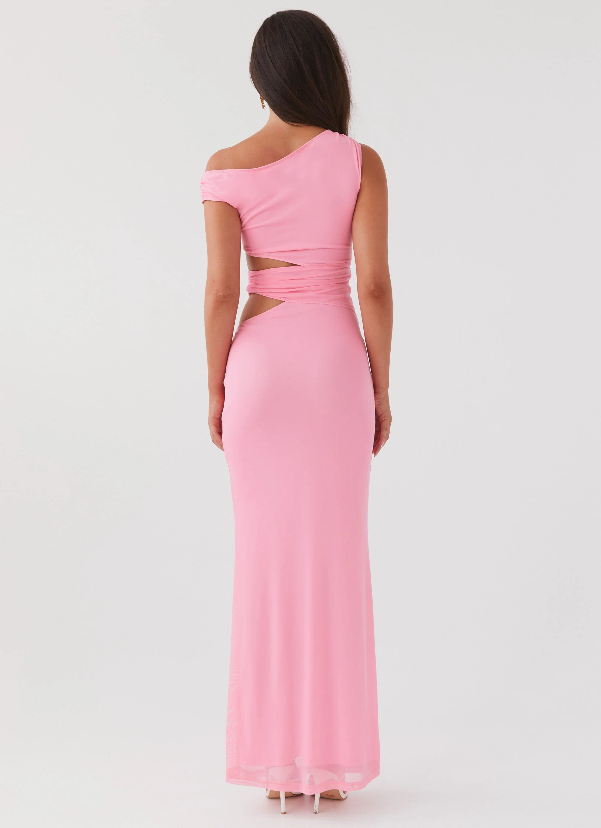 Margot One Shoulder Maxi Dress - Candy