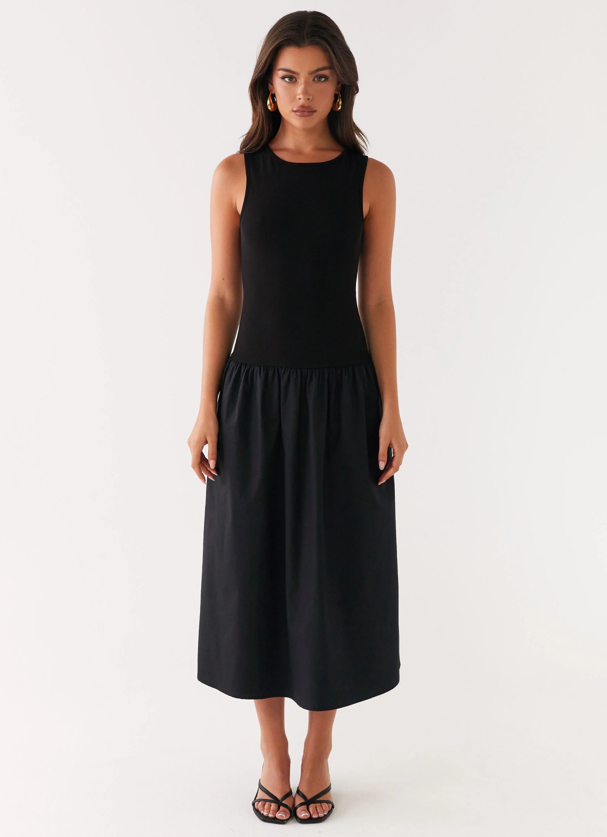 Duchess Midi Dress - Black