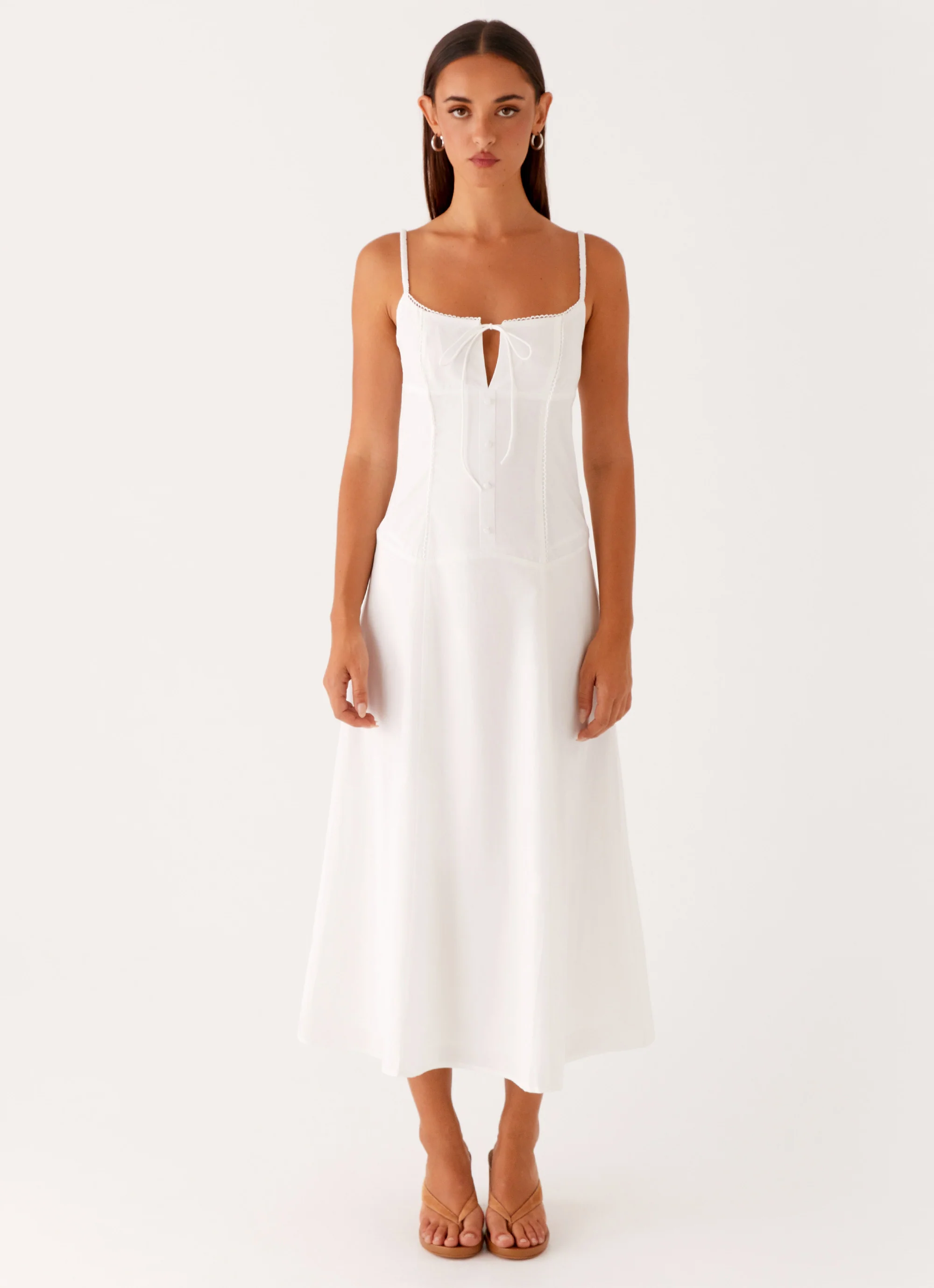 Joyful Midi Dress - White