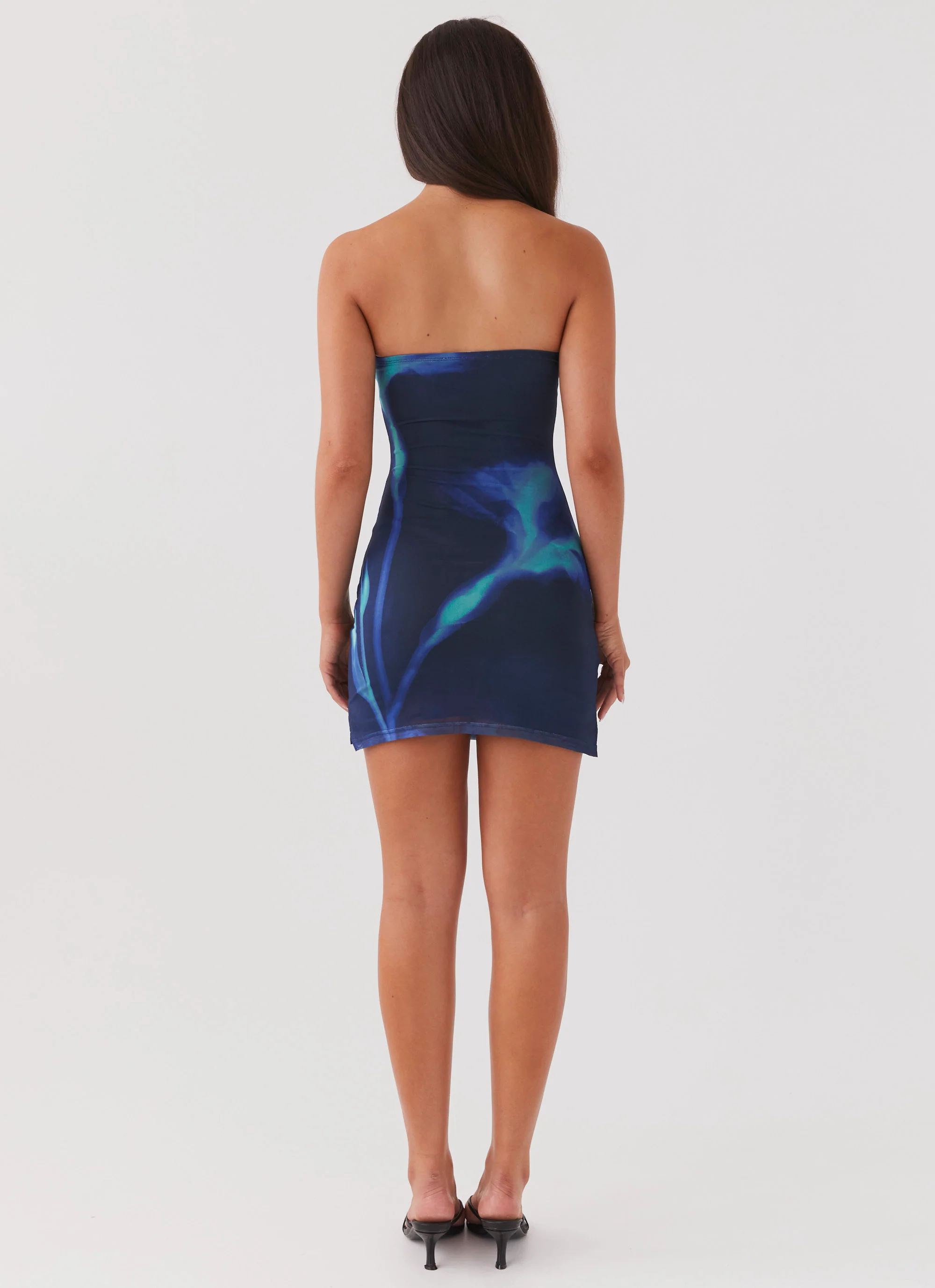 Nevermore Mesh Mini Dress - Cyber Rose