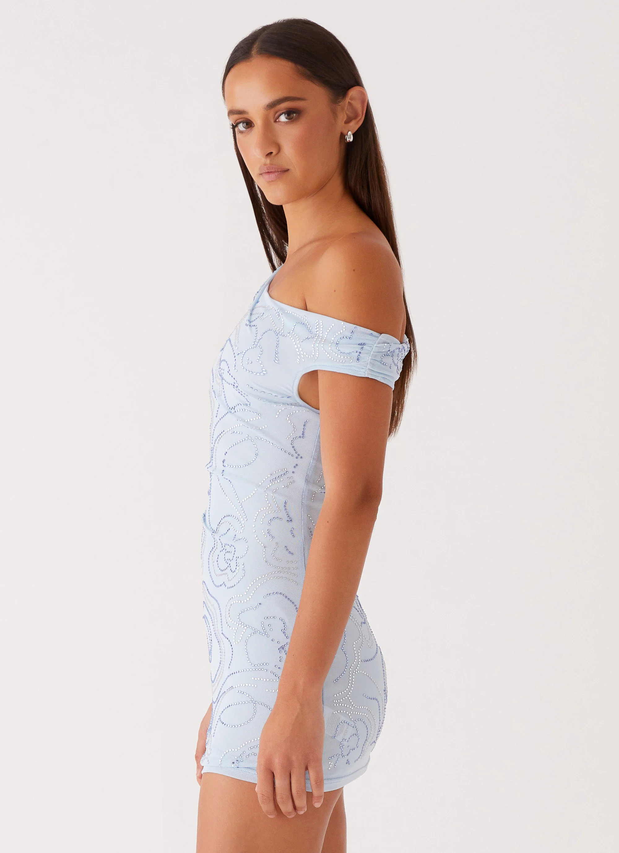 Mountain High Mini Dress - Blue