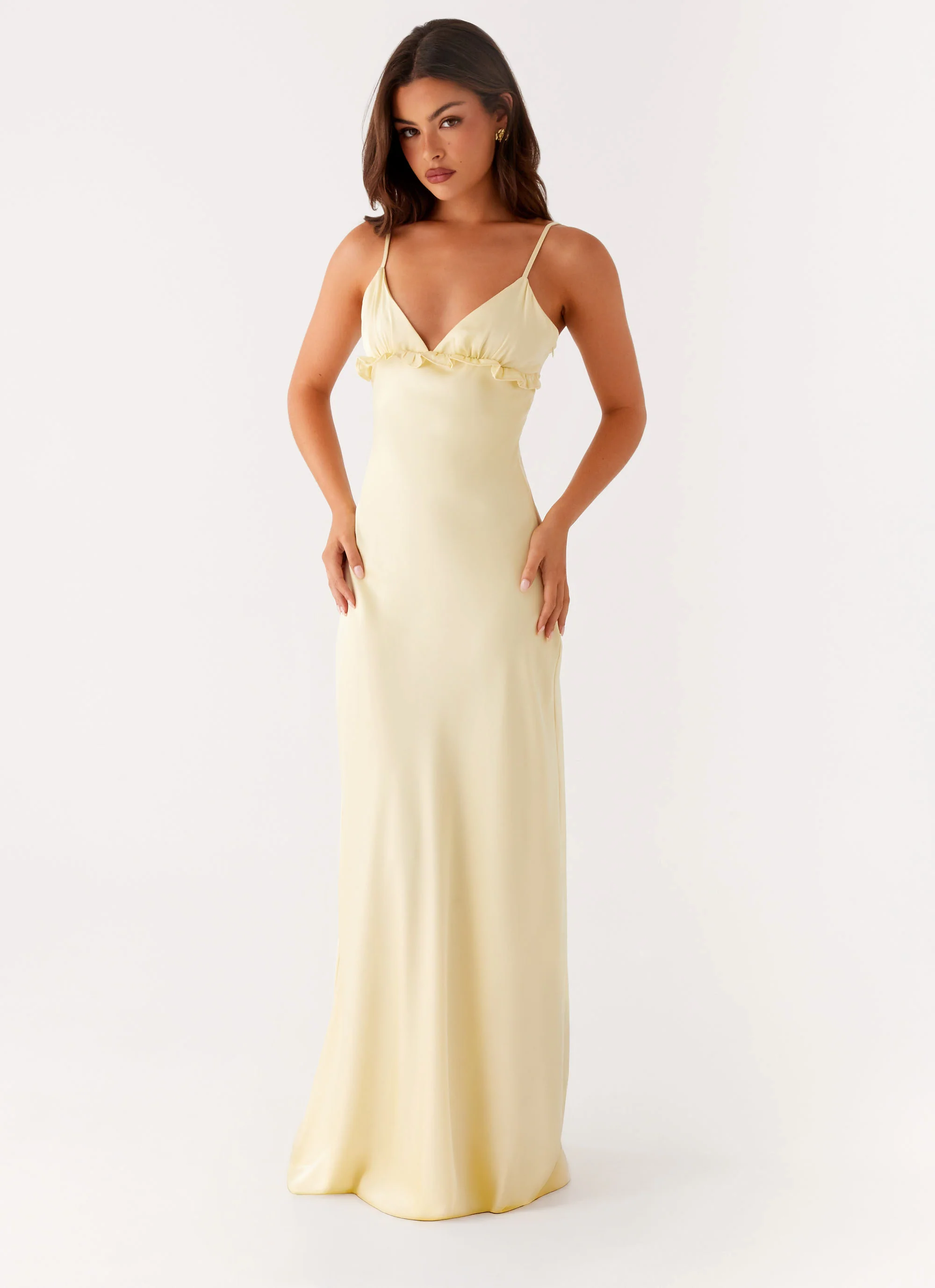Elona Maxi Dress - Baby Yellow