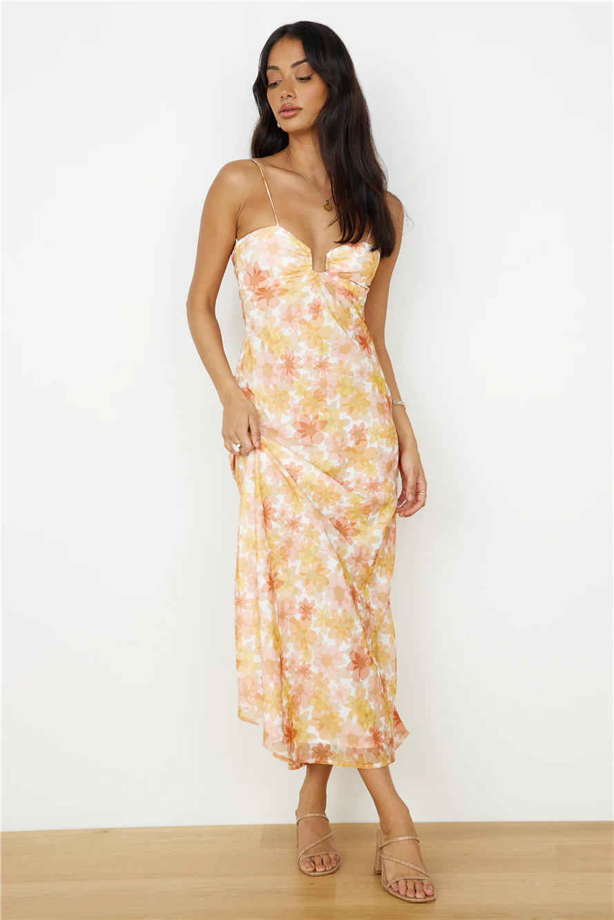 Follow You Anywhere Maxi Dress Orange
