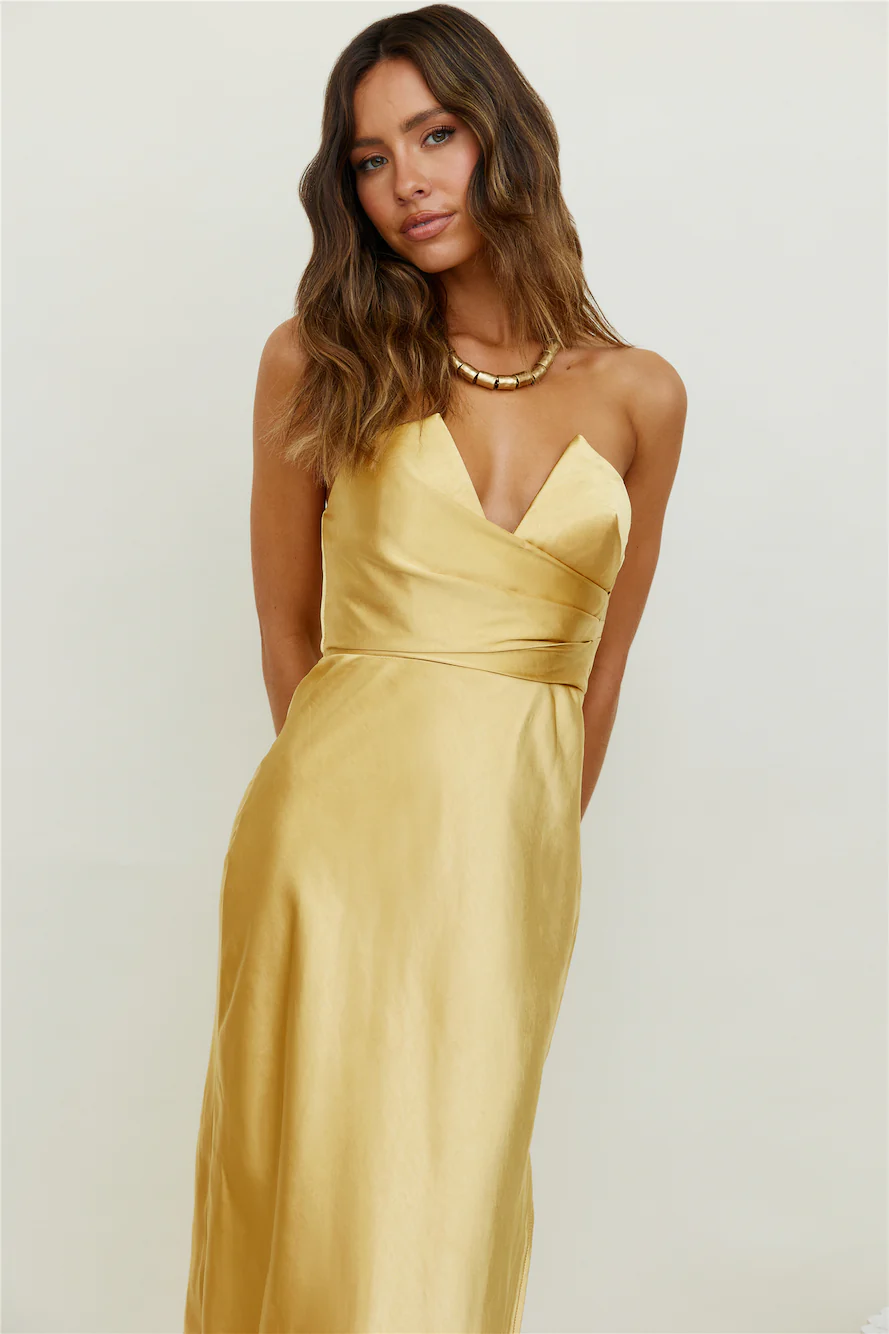 Caraway Maxi Dress Gold