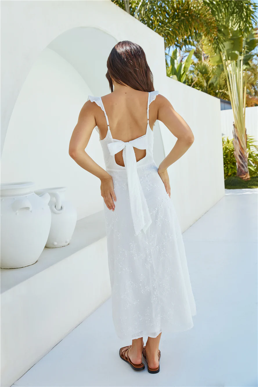 Tunnel Of Love Maxi Dress White