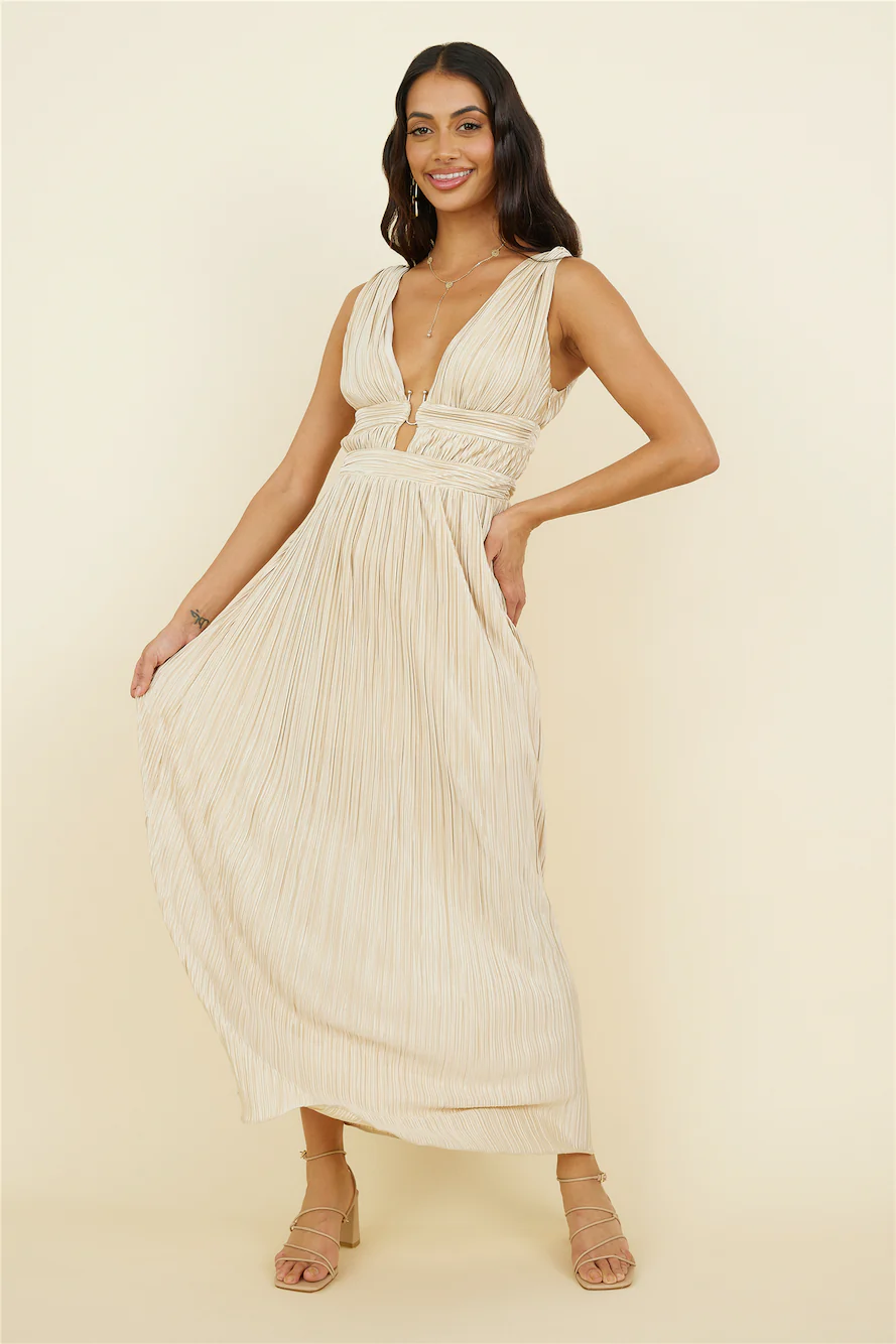 Jupiter Calling Maxi Dress Beige