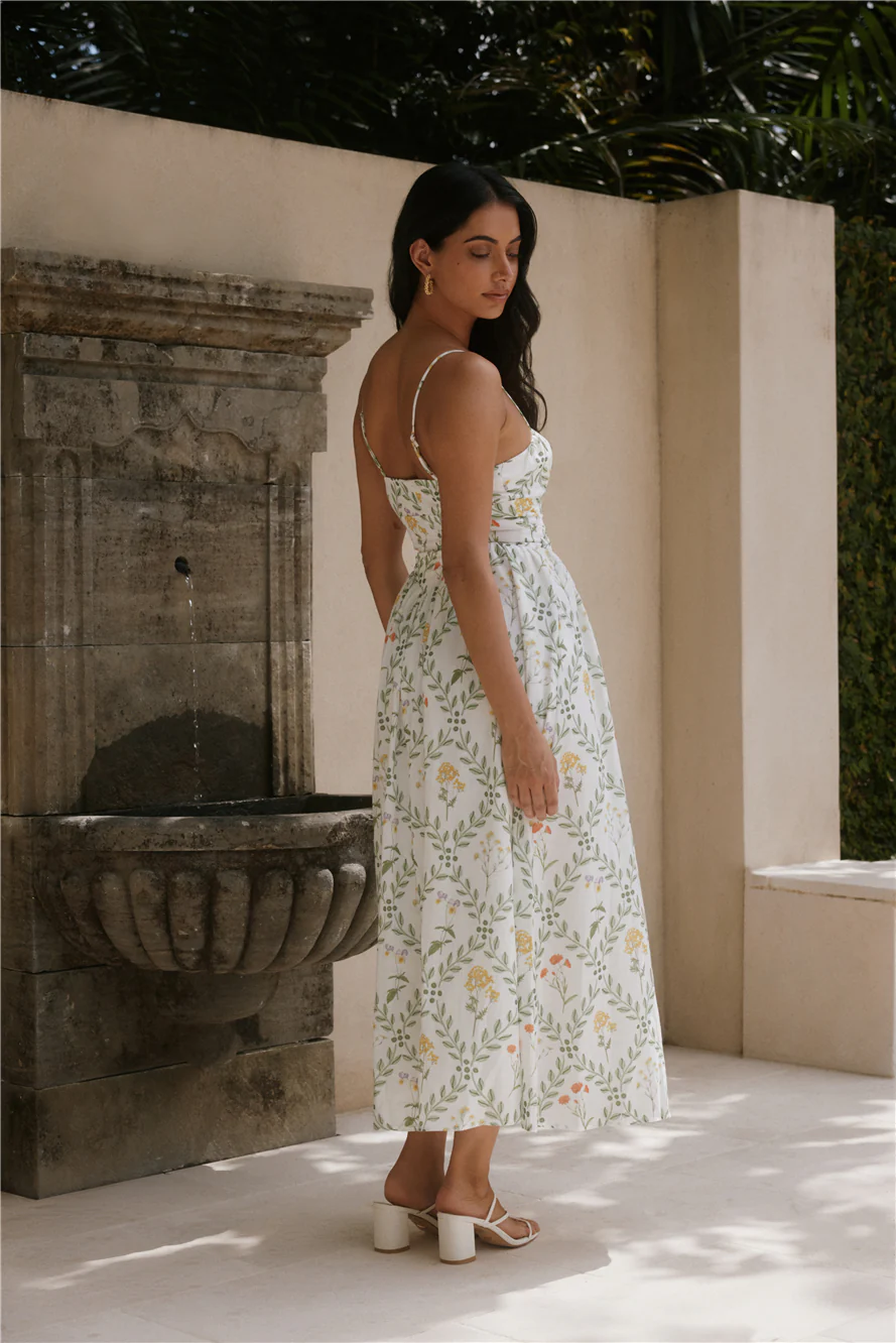 Ellie Elights Maxi Dress Green