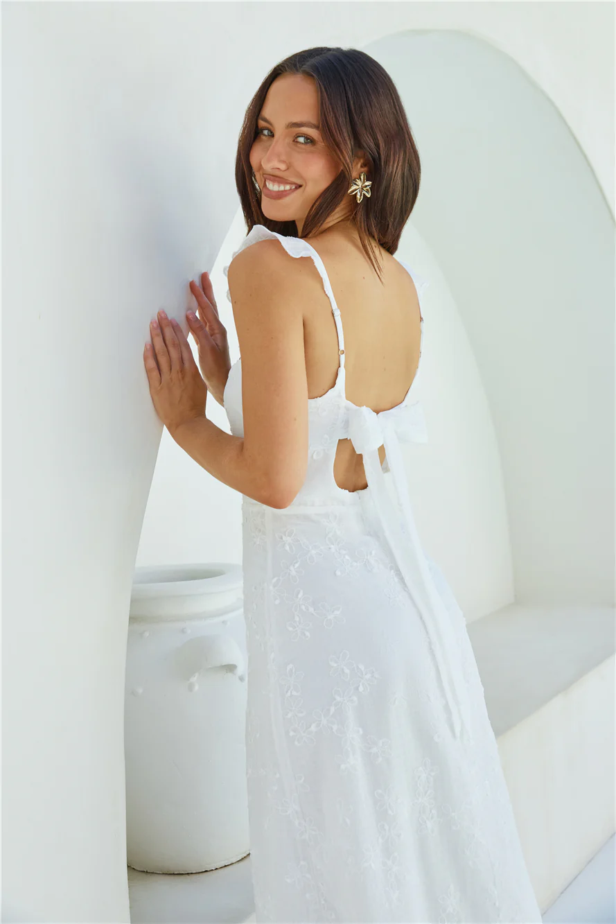Tunnel Of Love Maxi Dress White