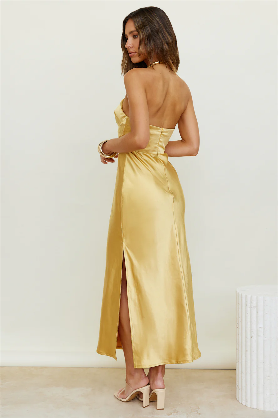Caraway Maxi Dress Gold