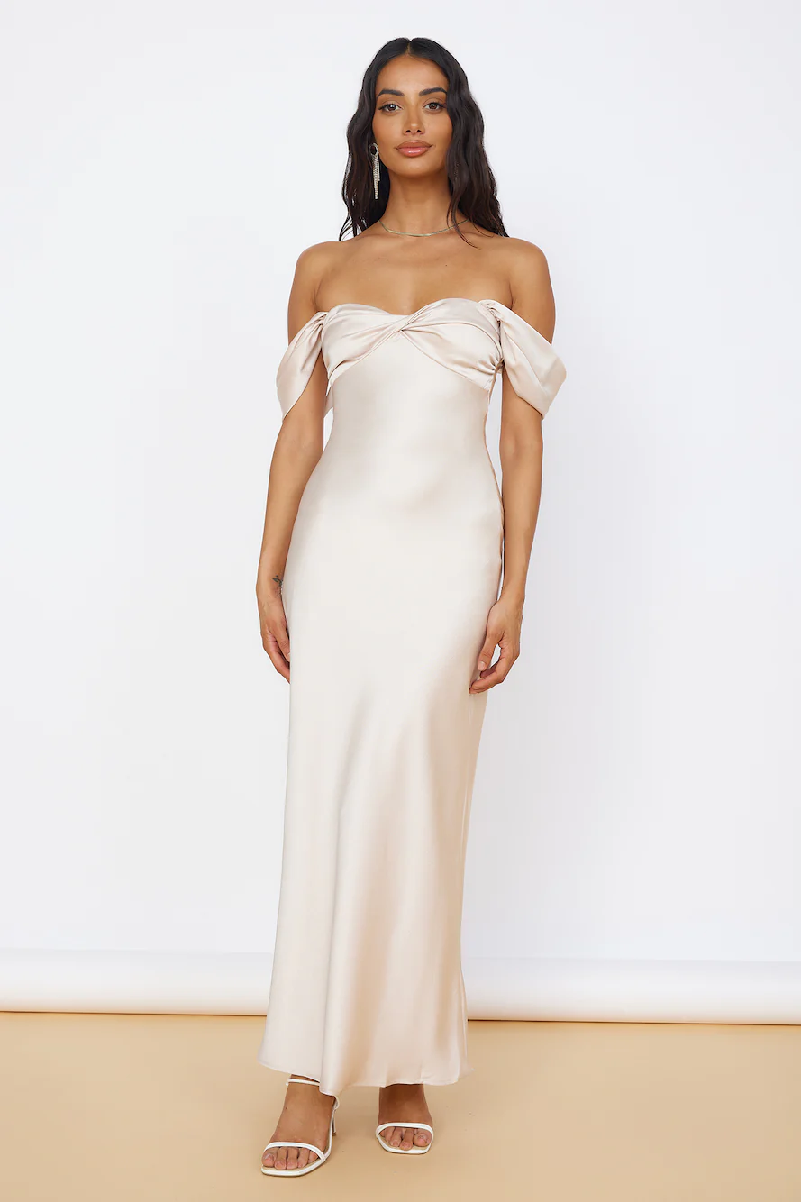 Sunny Reflections Maxi Dress Champagne