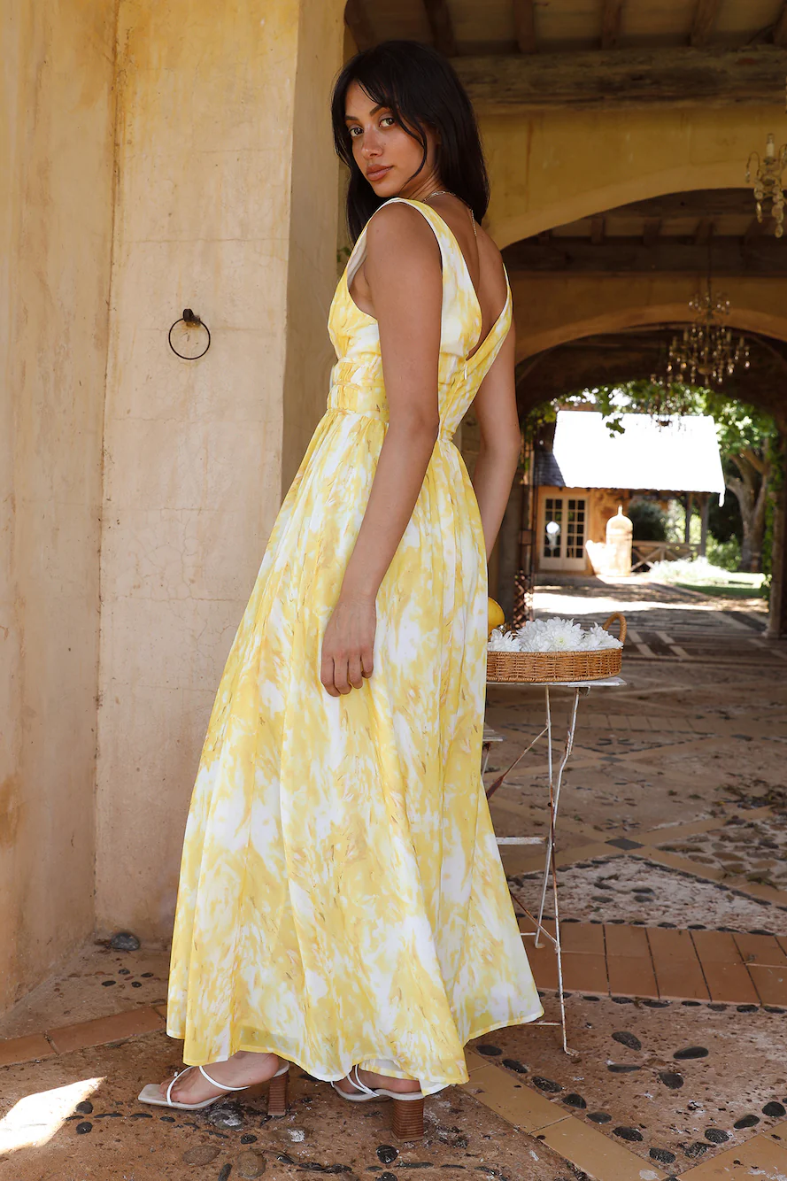 Super Solar Maxi Dress Yellow