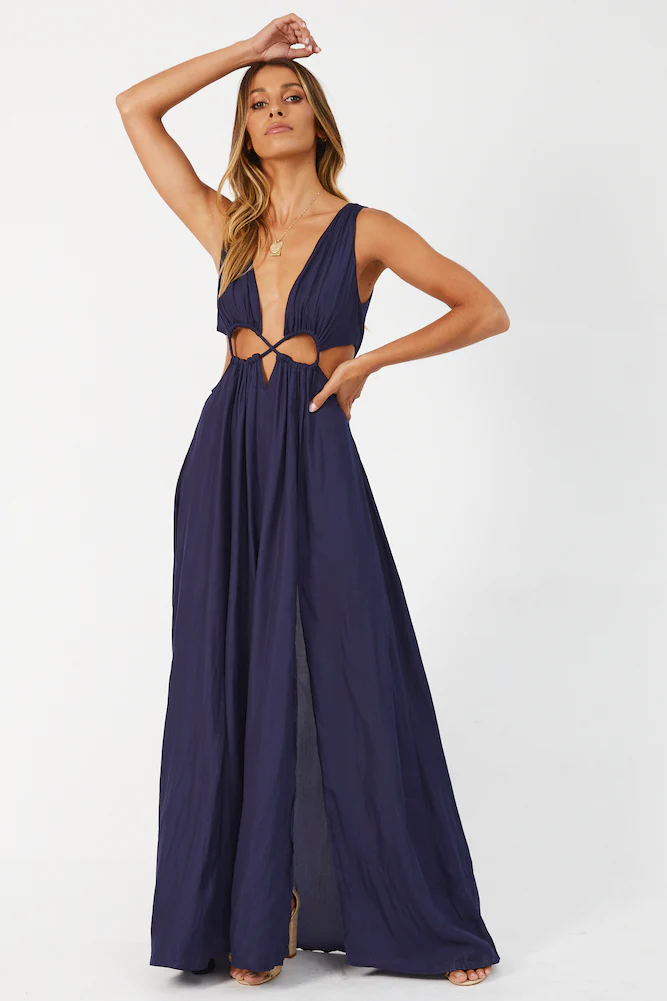 HELLO MOLLY Since I Met You Maxi Dress Ink