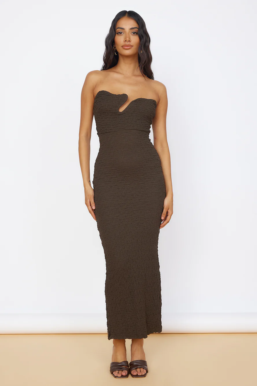Timeless Treasures Maxi Dress Brown