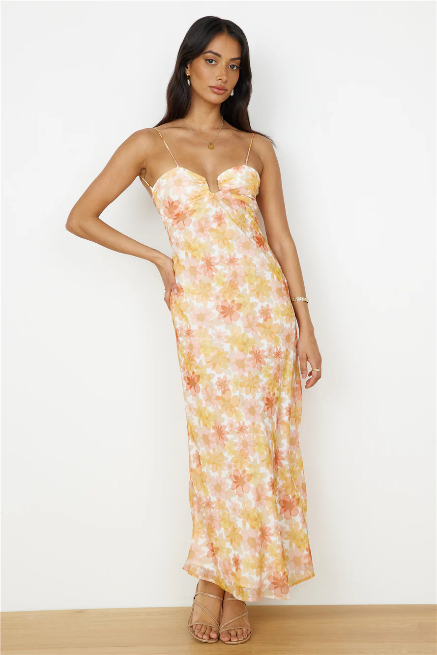 Follow You Anywhere Maxi Dress Orange