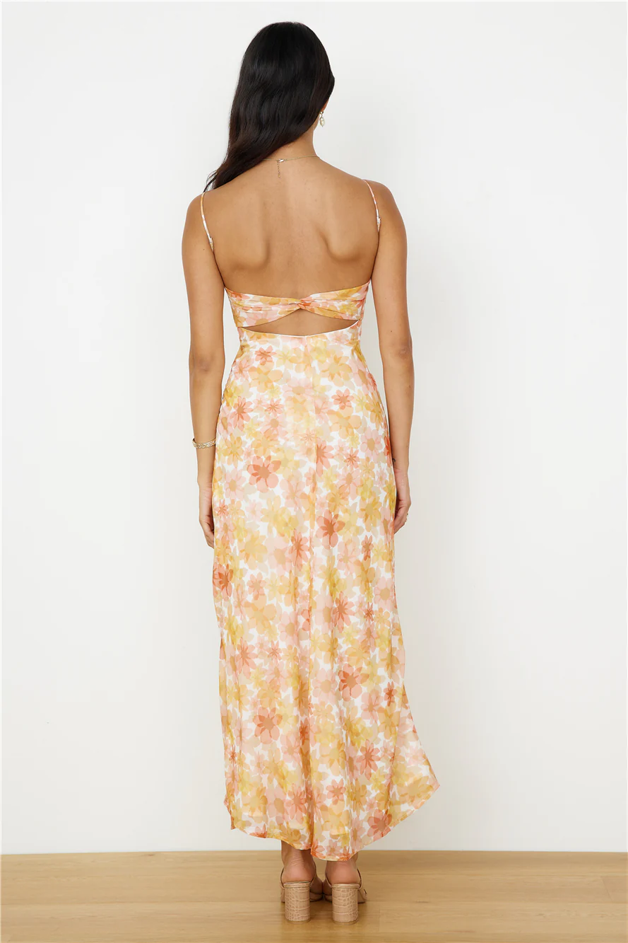 Follow You Anywhere Maxi Dress Orange