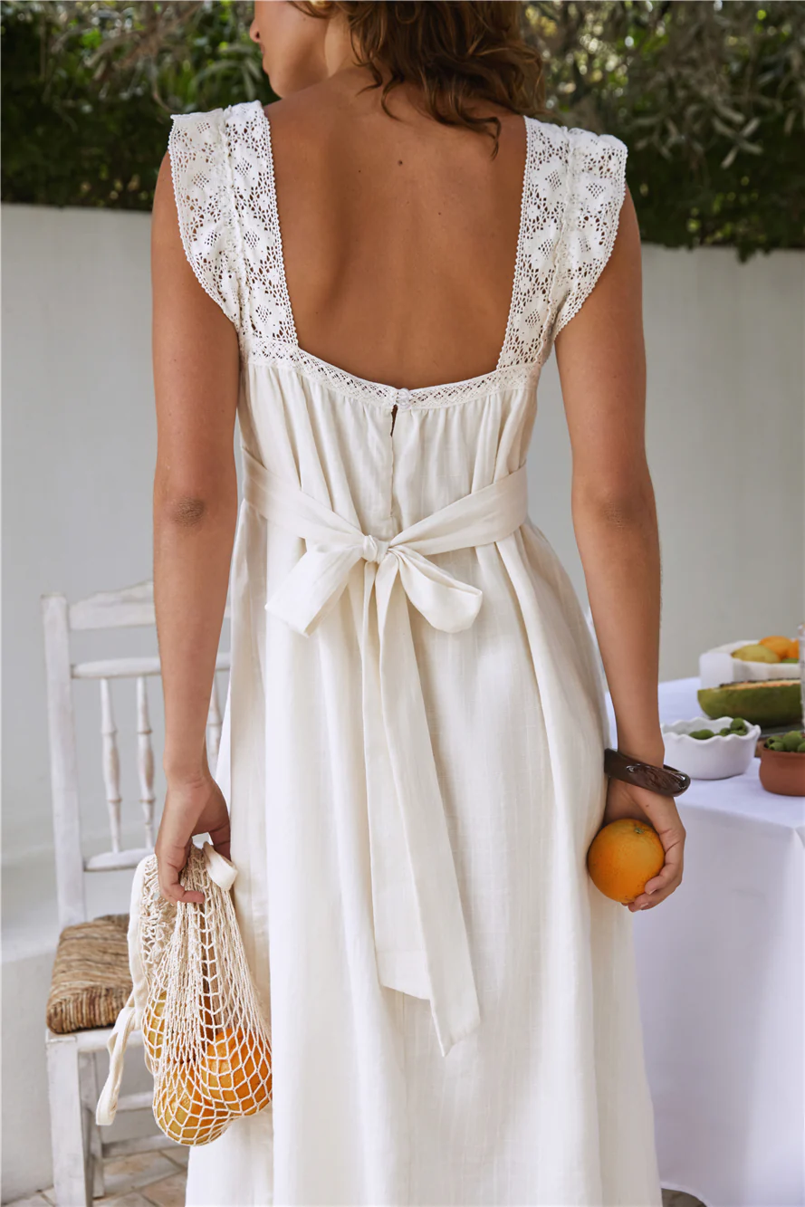 Miss Daisy Maxi Dress Ivory