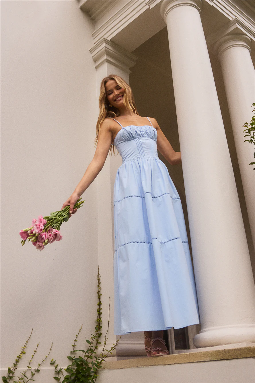 Mandy More Maxi Dress  Blue