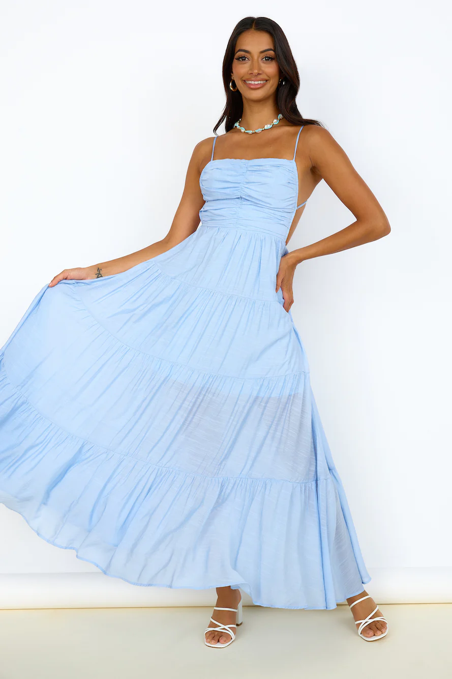 Brooklyn Baby Maxi Dress Blue