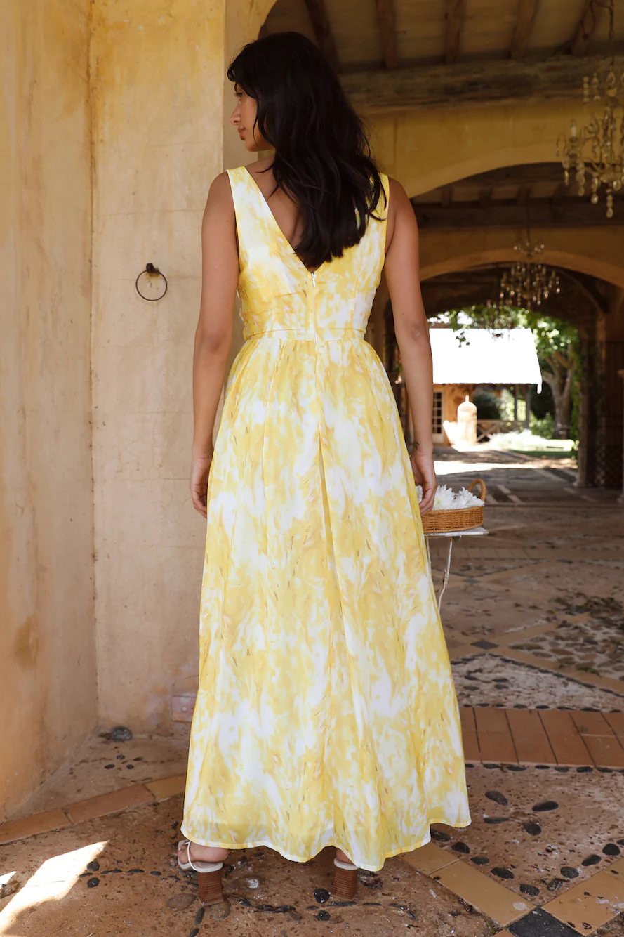 Super Solar Maxi Dress Yellow