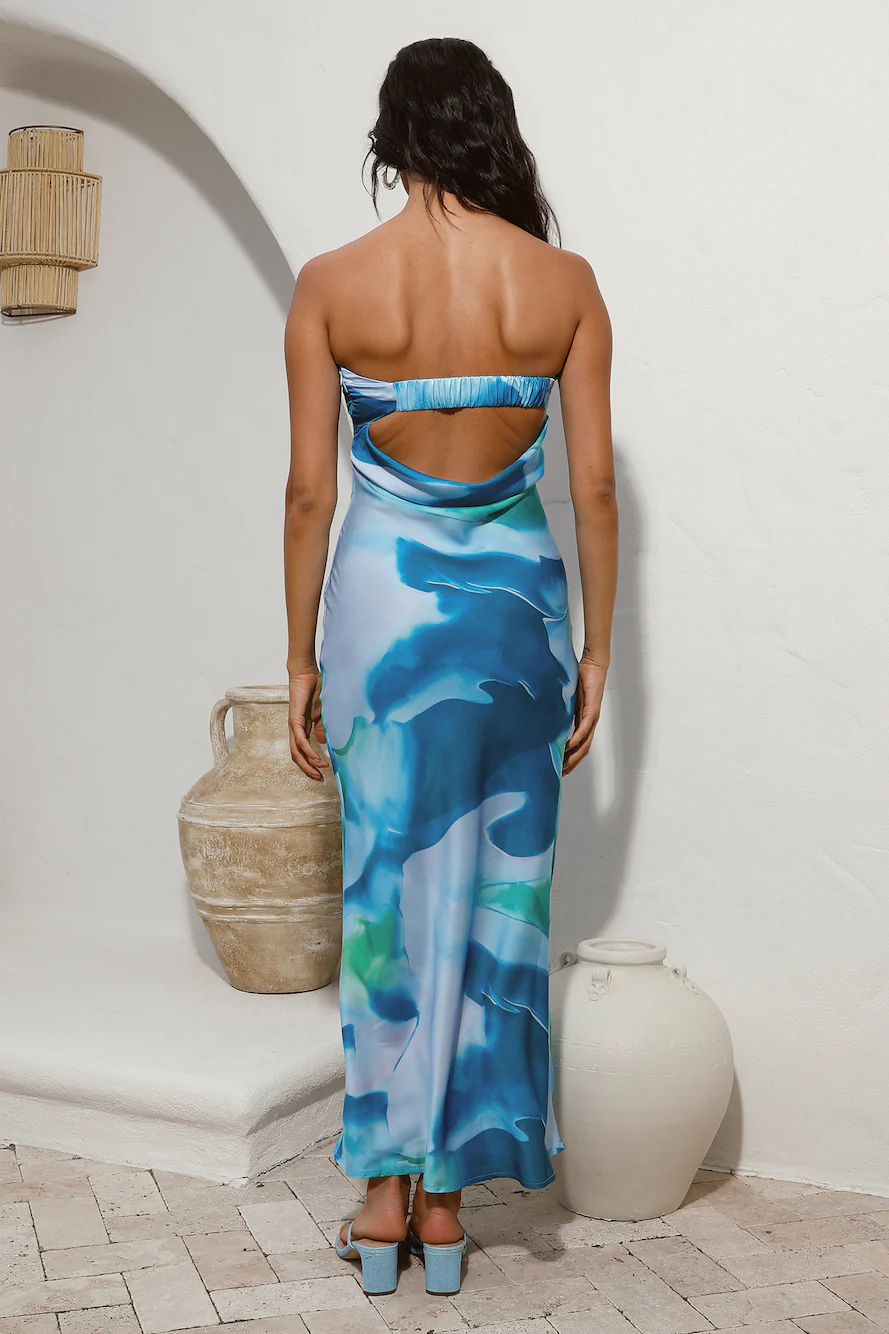 Right Here Maxi Dress Blue