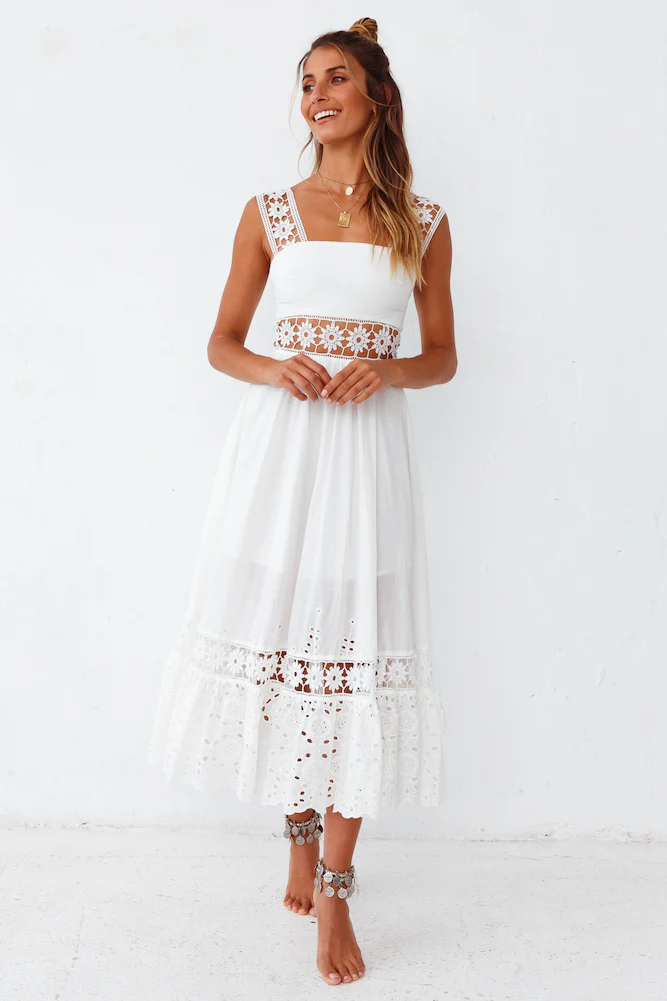 Eugenia Maxi Dress White