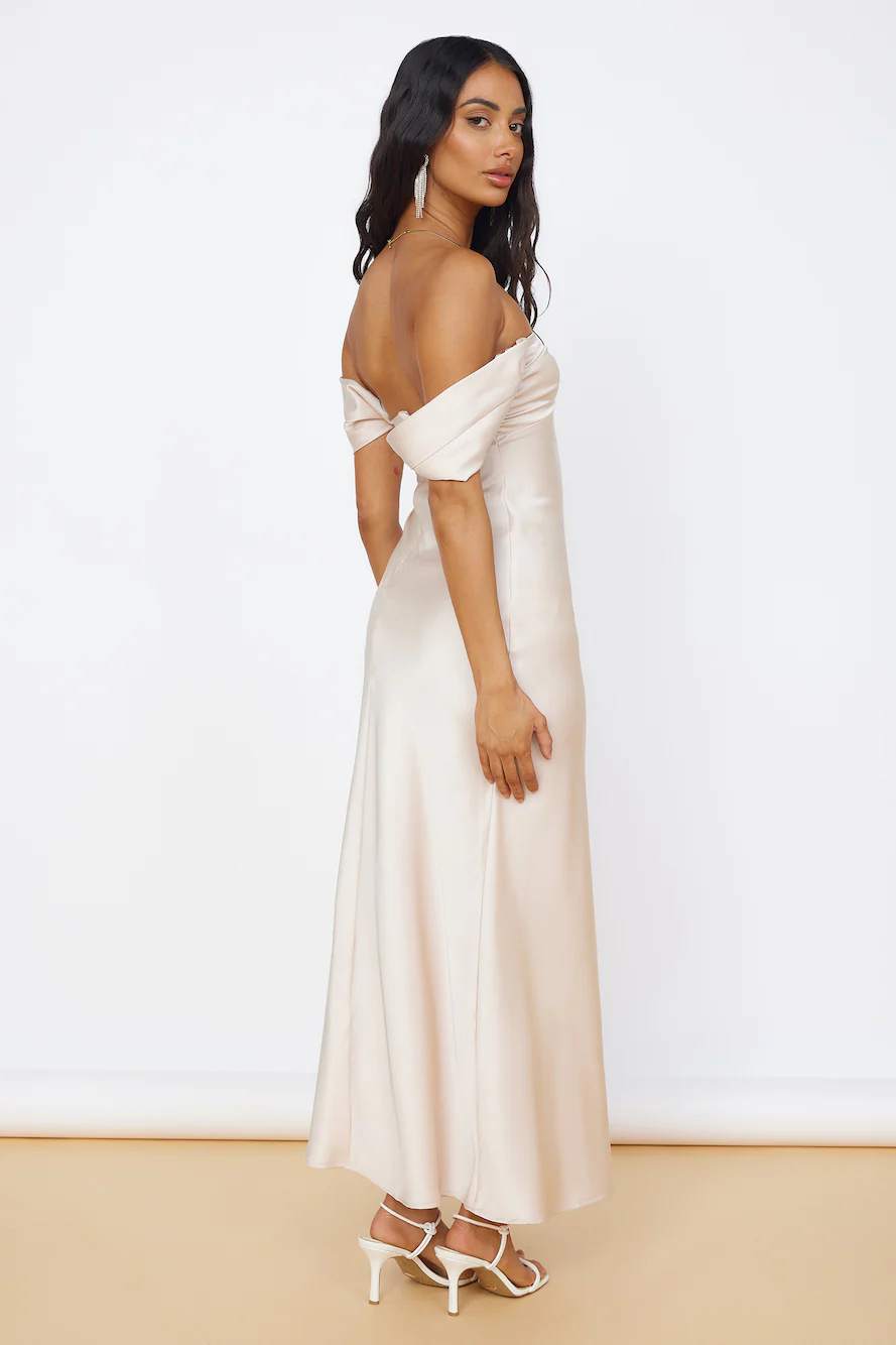 Sunny Reflections Maxi Dress Champagne