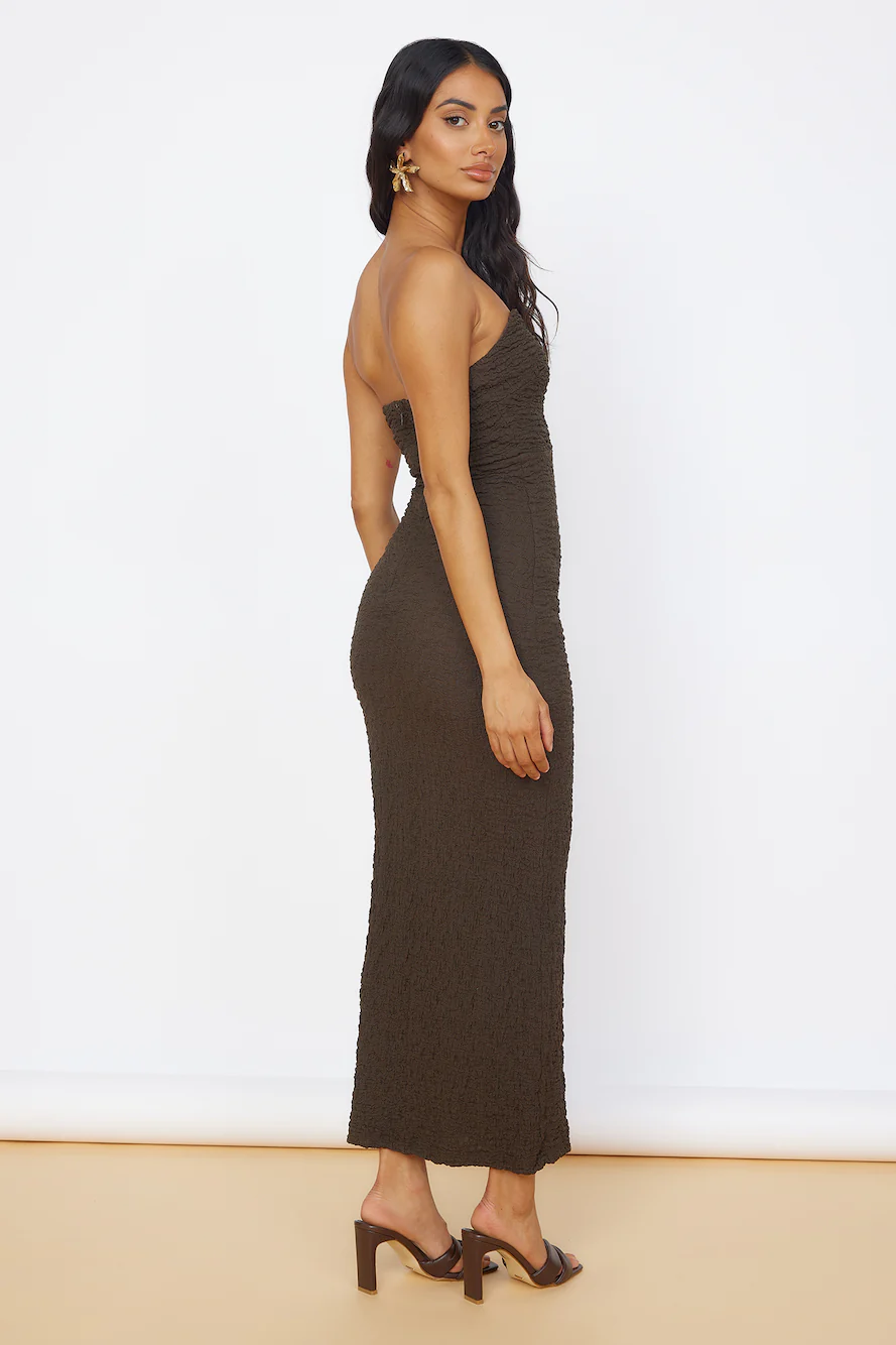 Timeless Treasures Maxi Dress Brown