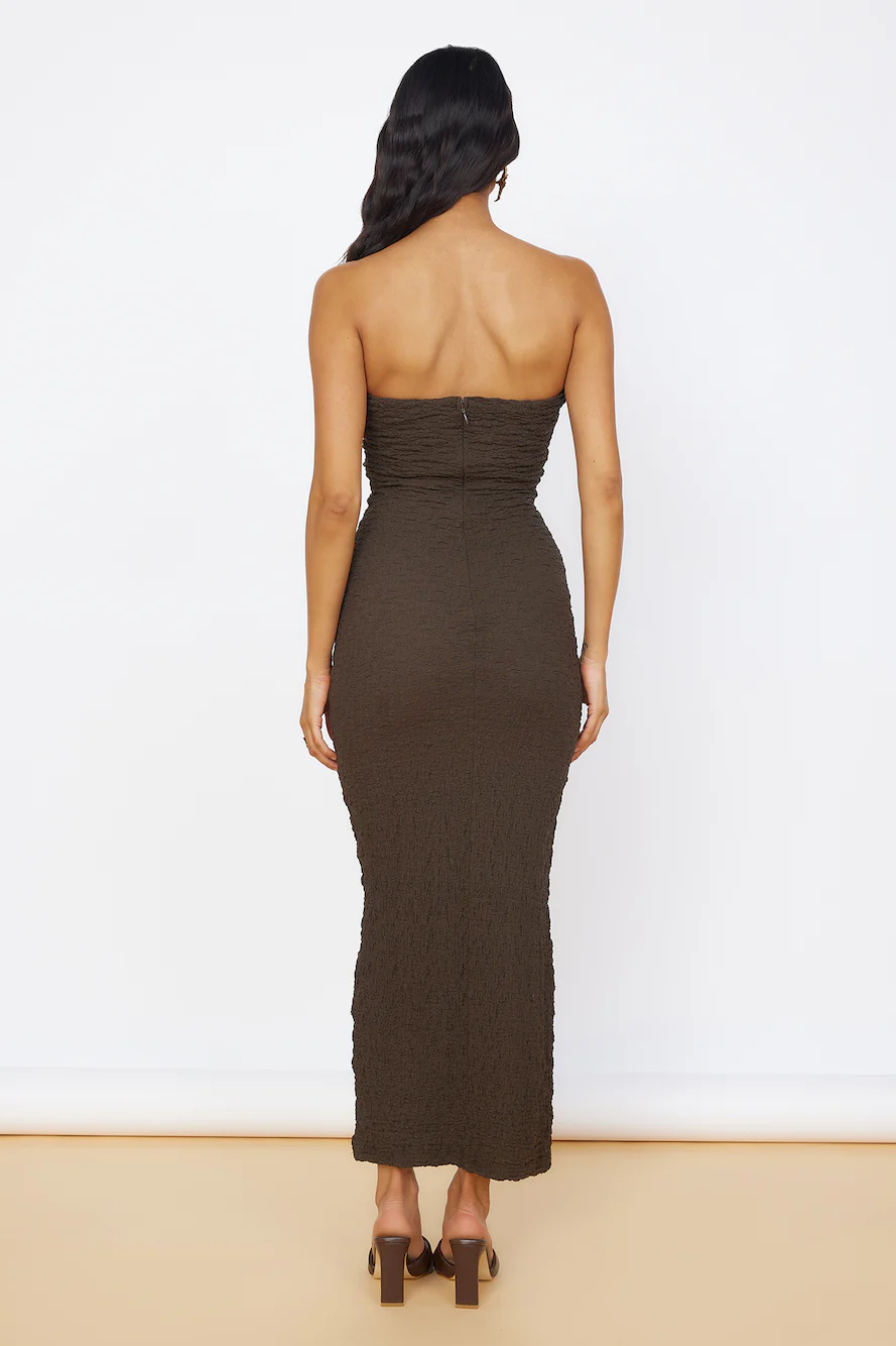 Timeless Treasures Maxi Dress Brown
