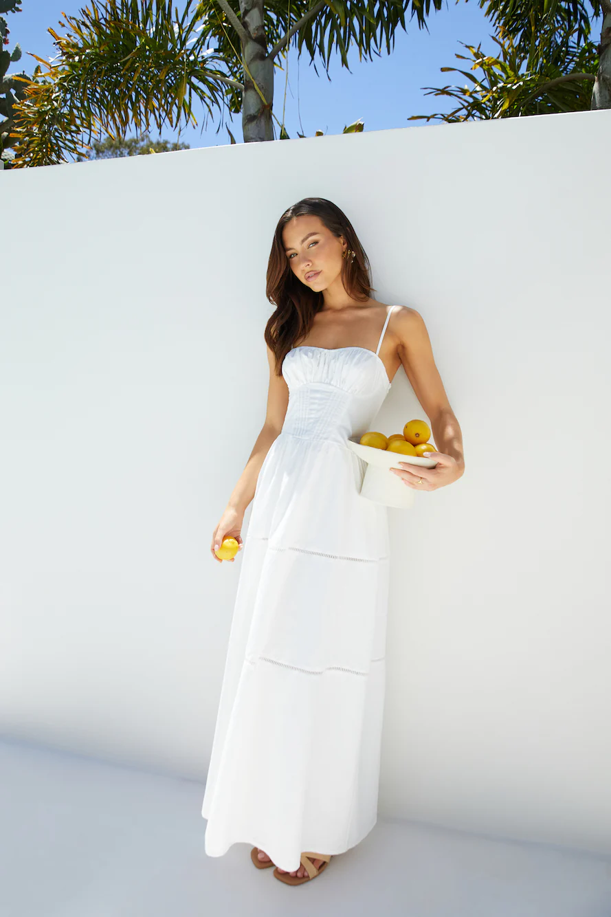 Mandy More Maxi Dress White