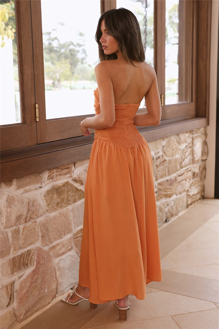 Endless Travels Maxi Dress Orange