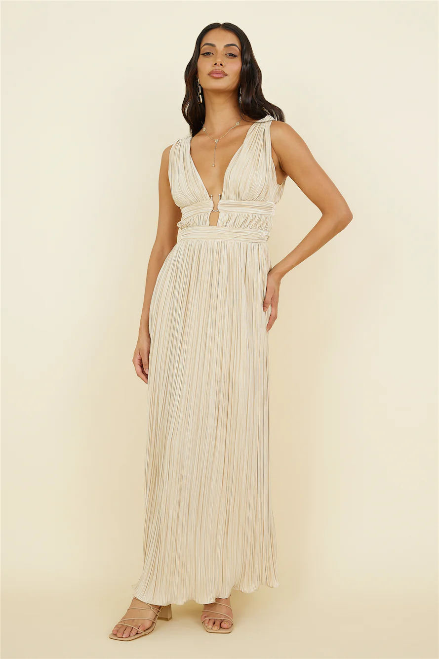 Jupiter Calling Maxi Dress Beige